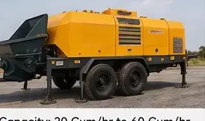 Concrete pumping machine