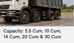 Tipper or dump truck